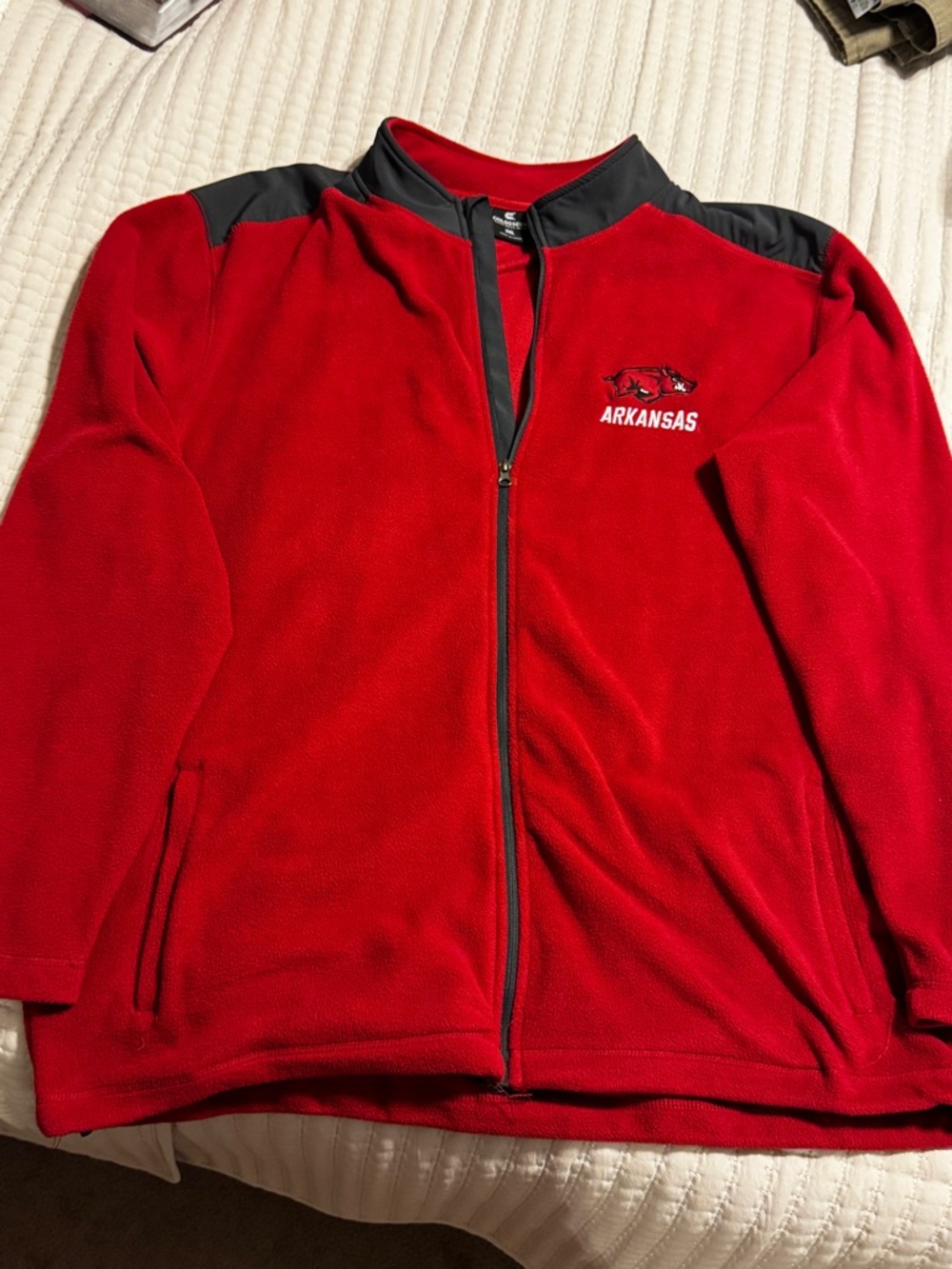 Colosseum AR Razorback Red Men's Fleece Jacket